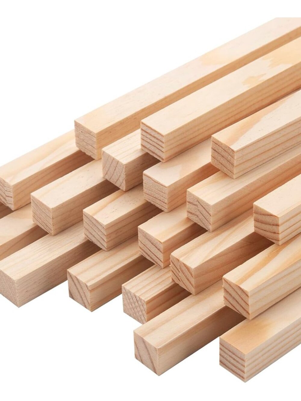 Wood Square Dowel Rods, 20PCS 1/2" x 12" Square Wooden Dowel Rods Wooden Sticks